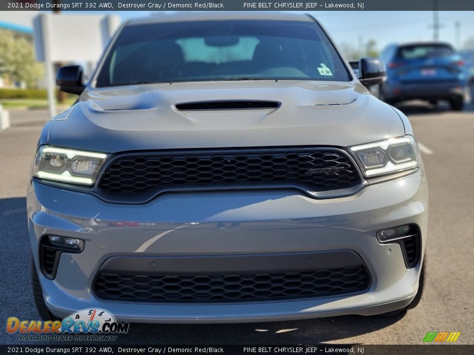 2021 Dodge Durango SRT 392 AWD Destroyer Gray / Demonic Red/Black Photo #2