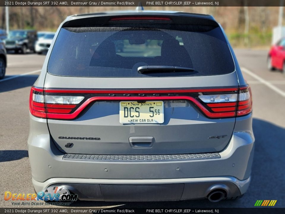 2021 Dodge Durango SRT 392 AWD Destroyer Gray / Demonic Red/Black Photo #5