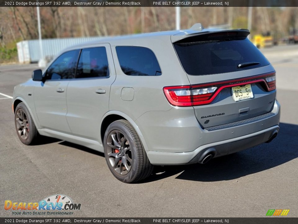 2021 Dodge Durango SRT 392 AWD Destroyer Gray / Demonic Red/Black Photo #6