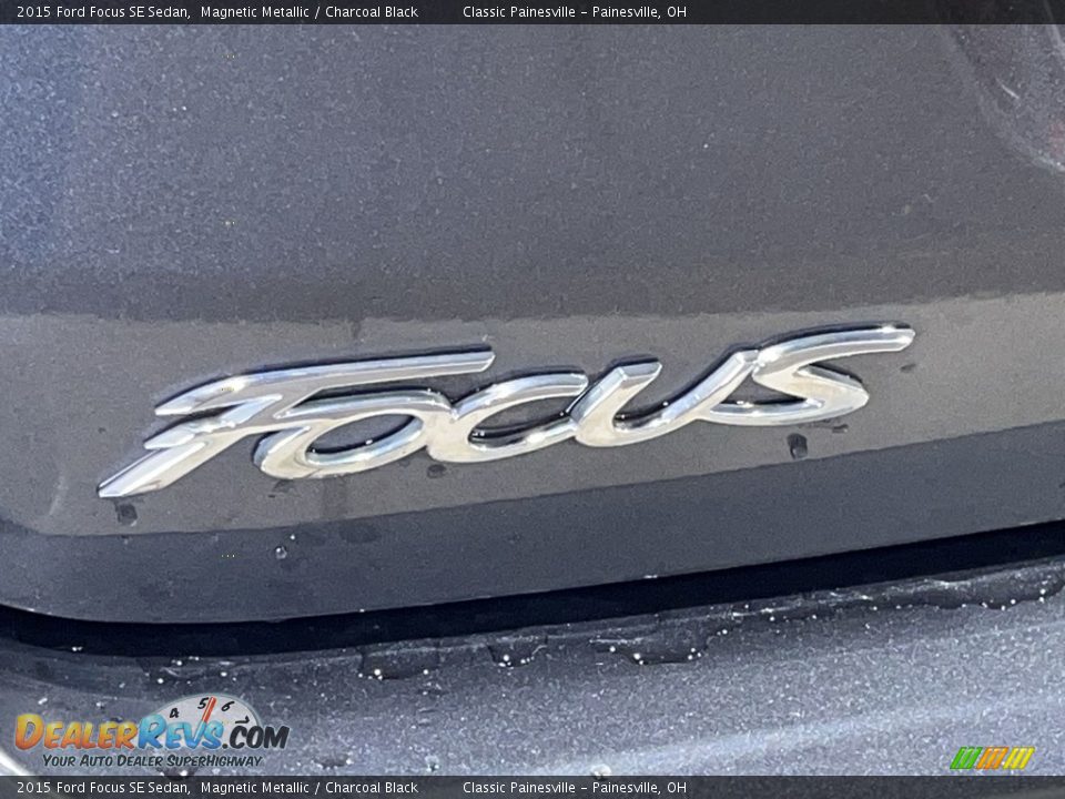 2015 Ford Focus SE Sedan Magnetic Metallic / Charcoal Black Photo #29