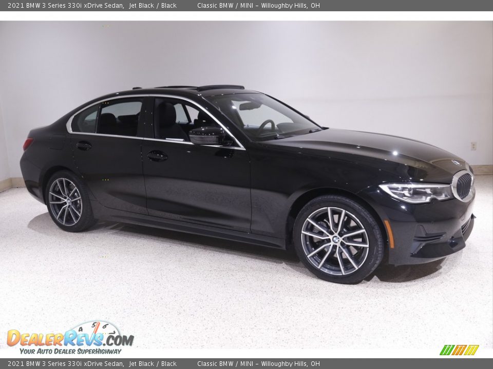 2021 BMW 3 Series 330i xDrive Sedan Jet Black / Black Photo #1