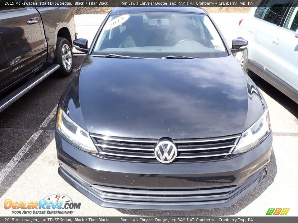 2015 Volkswagen Jetta TDI SE Sedan Black / Titan Black Photo #2