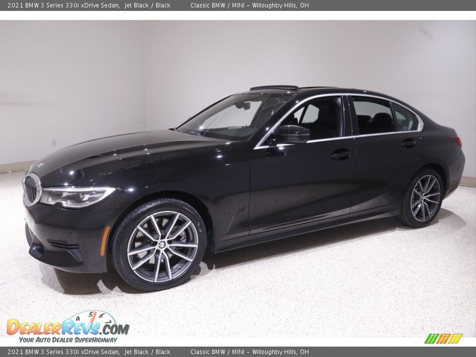 2021 BMW 3 Series 330i xDrive Sedan Jet Black / Black Photo #3