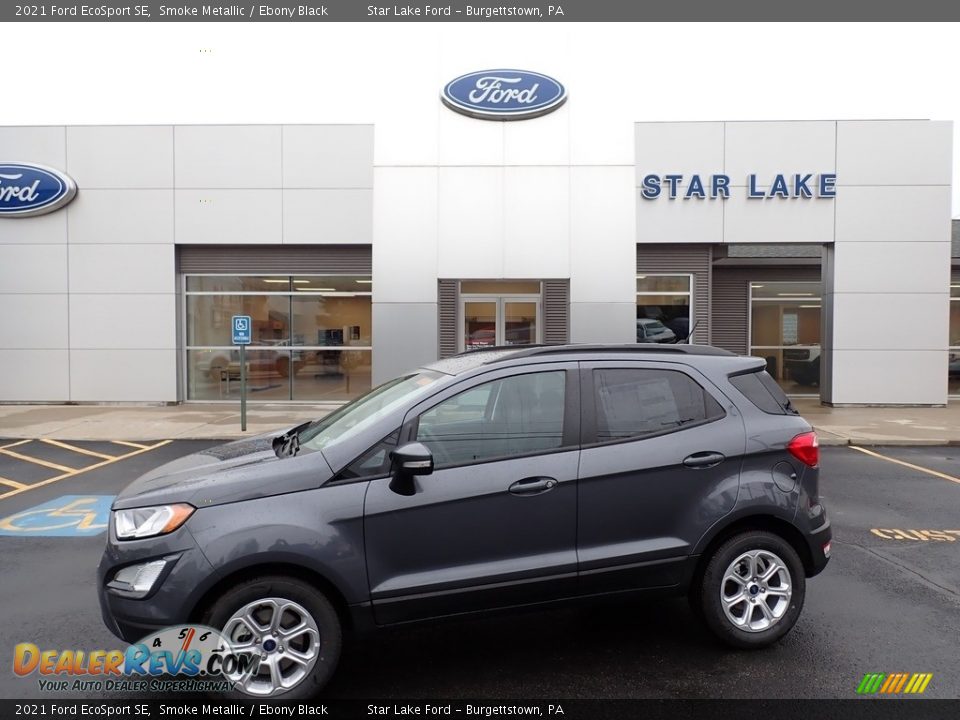 2021 Ford EcoSport SE Smoke Metallic / Ebony Black Photo #1