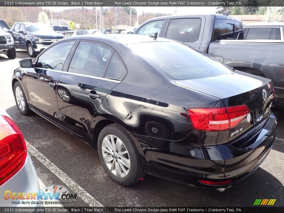 2015 Volkswagen Jetta TDI SE Sedan Black / Titan Black Photo #4