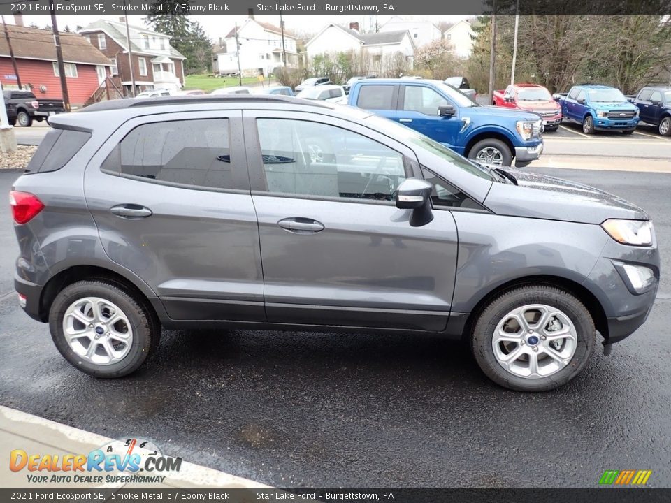 2021 Ford EcoSport SE Smoke Metallic / Ebony Black Photo #7