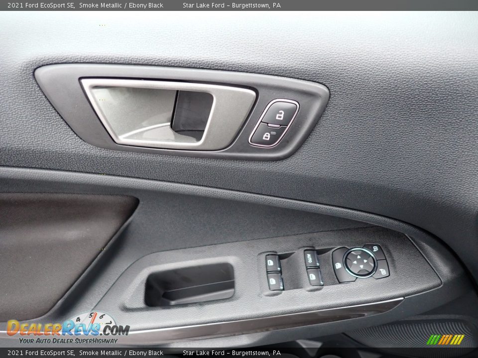 2021 Ford EcoSport SE Smoke Metallic / Ebony Black Photo #13