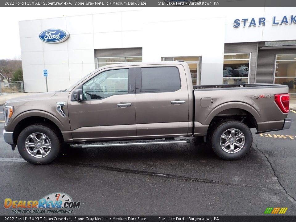 2022 Ford F150 XLT SuperCrew 4x4 Stone Gray Metallic / Medium Dark Slate Photo #2