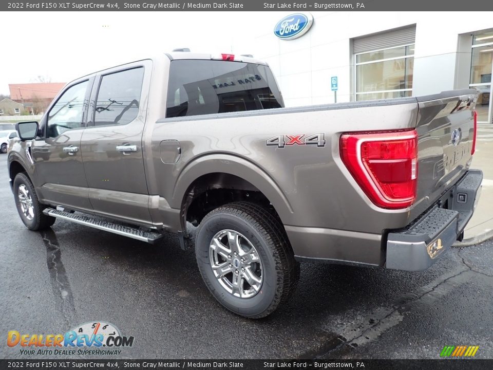 2022 Ford F150 XLT SuperCrew 4x4 Stone Gray Metallic / Medium Dark Slate Photo #3