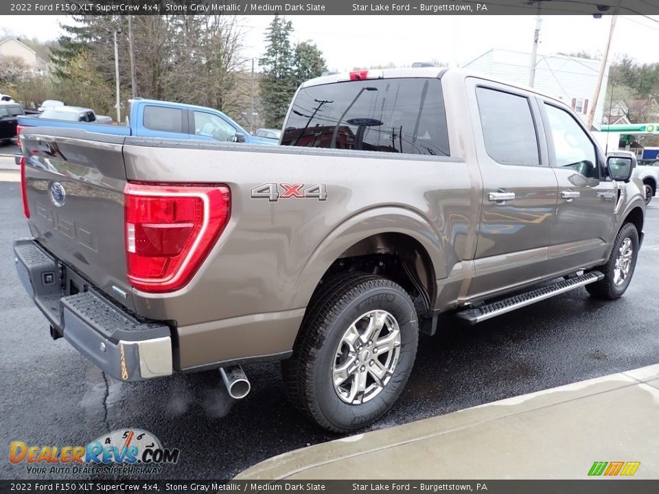 2022 Ford F150 XLT SuperCrew 4x4 Stone Gray Metallic / Medium Dark Slate Photo #5