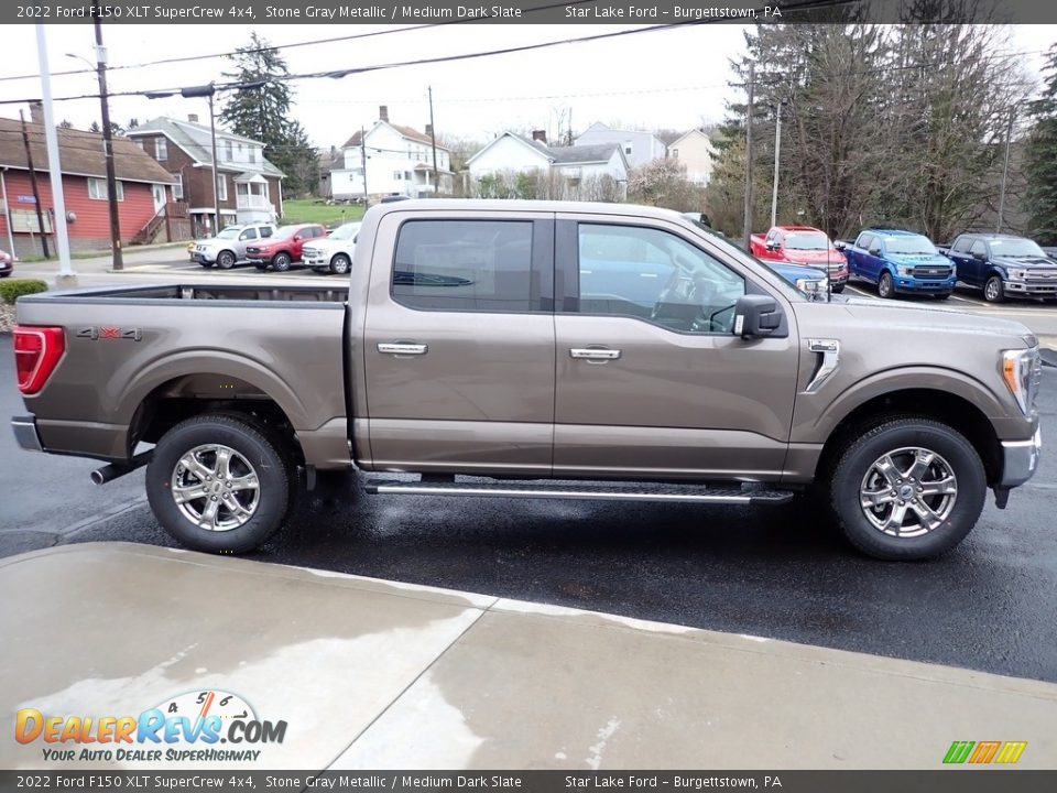 Stone Gray Metallic 2022 Ford F150 XLT SuperCrew 4x4 Photo #6