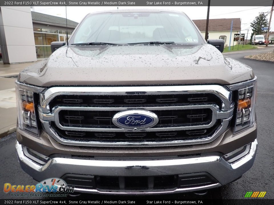 2022 Ford F150 XLT SuperCrew 4x4 Stone Gray Metallic / Medium Dark Slate Photo #8