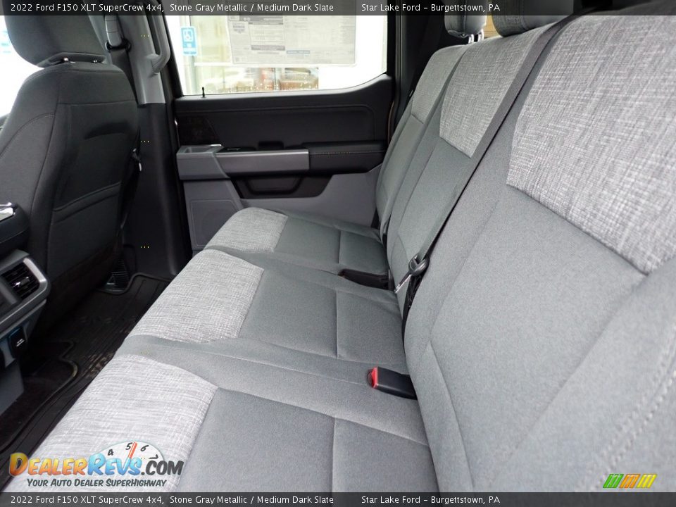 Rear Seat of 2022 Ford F150 XLT SuperCrew 4x4 Photo #10