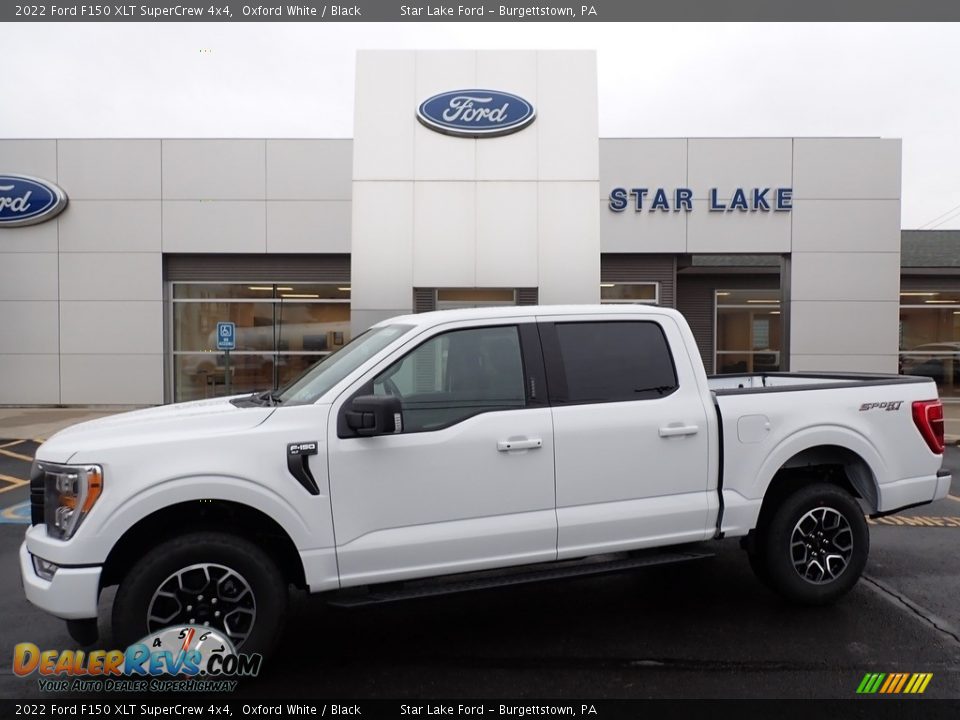 2022 Ford F150 XLT SuperCrew 4x4 Oxford White / Black Photo #1