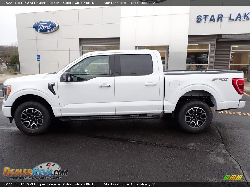 2022 Ford F150 XLT SuperCrew 4x4 Oxford White / Black Photo #2