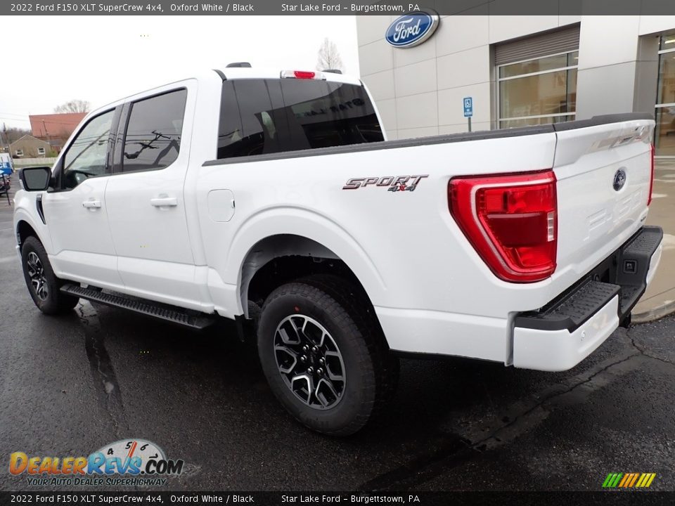 2022 Ford F150 XLT SuperCrew 4x4 Oxford White / Black Photo #3