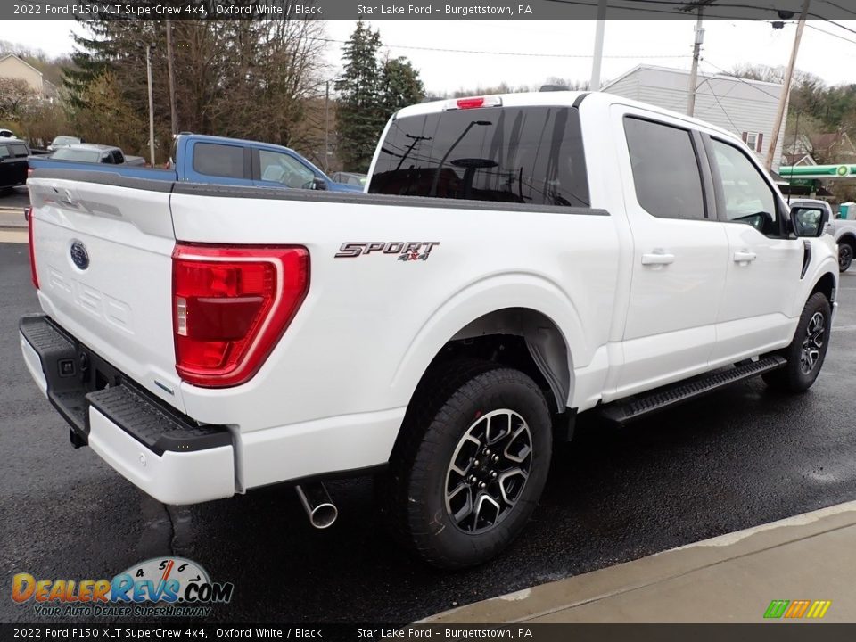 2022 Ford F150 XLT SuperCrew 4x4 Oxford White / Black Photo #5