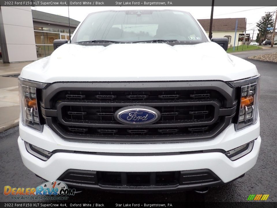 2022 Ford F150 XLT SuperCrew 4x4 Oxford White / Black Photo #8