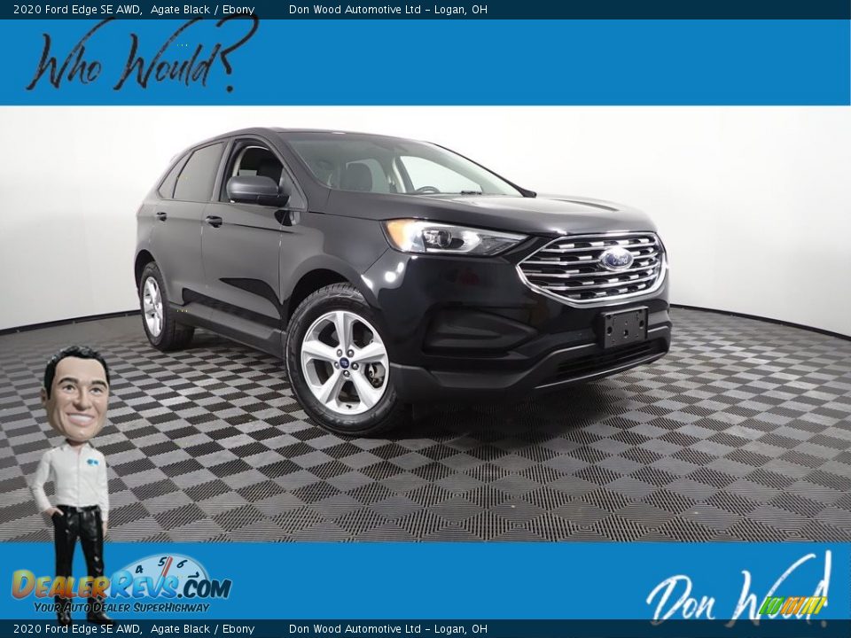 2020 Ford Edge SE AWD Agate Black / Ebony Photo #1