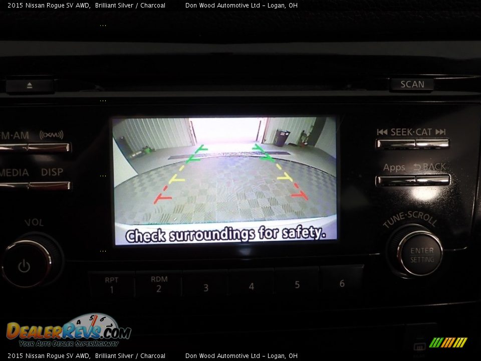 2015 Nissan Rogue SV AWD Brilliant Silver / Charcoal Photo #3