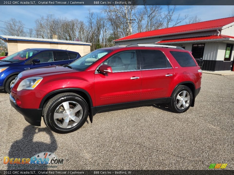 2012 GMC Acadia SLT Crystal Red Tintcoat / Cashmere Photo #1