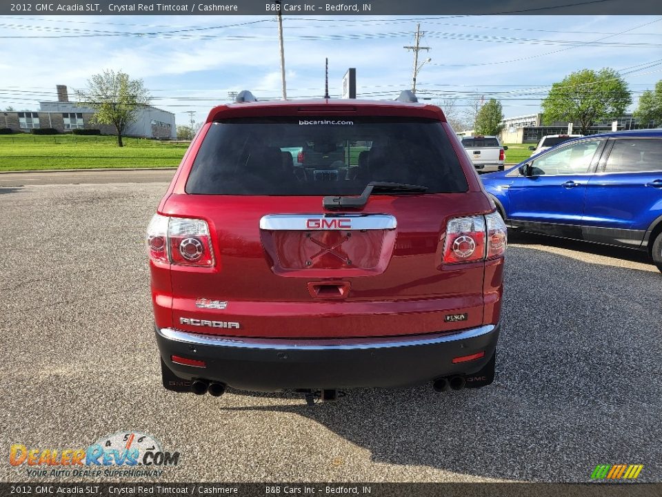 2012 GMC Acadia SLT Crystal Red Tintcoat / Cashmere Photo #3