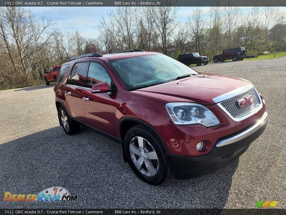 2012 GMC Acadia SLT Crystal Red Tintcoat / Cashmere Photo #5