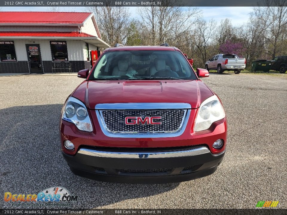 2012 GMC Acadia SLT Crystal Red Tintcoat / Cashmere Photo #6