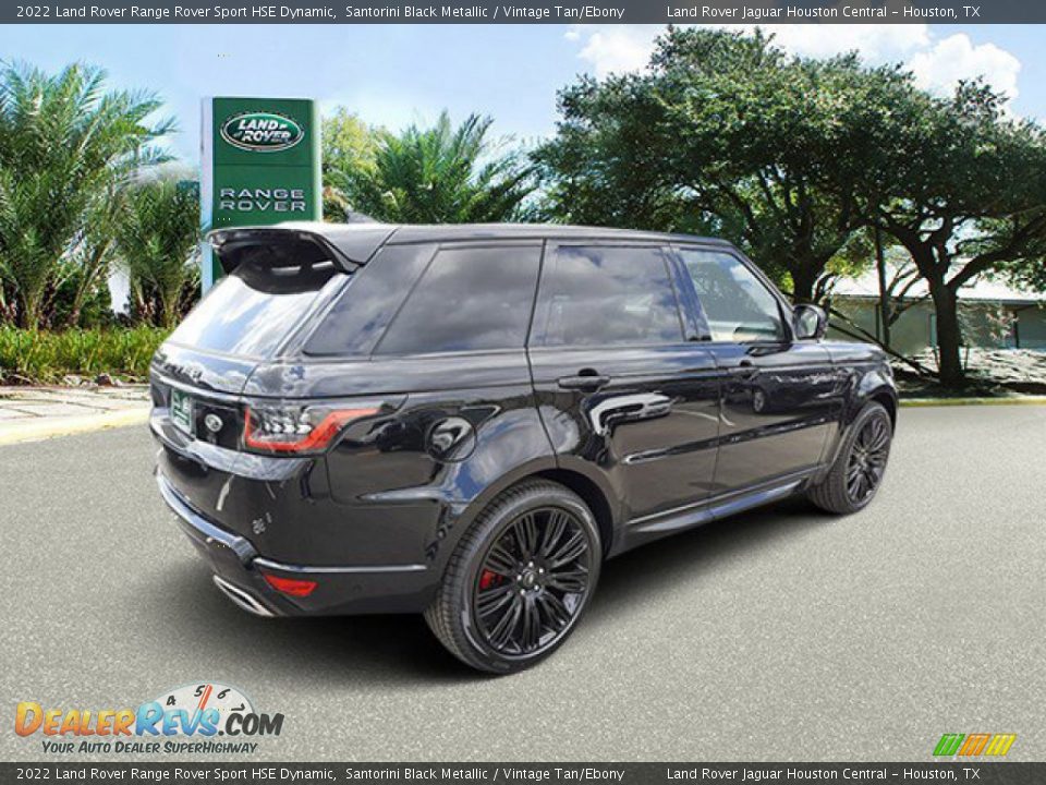 2022 Land Rover Range Rover Sport HSE Dynamic Santorini Black Metallic / Vintage Tan/Ebony Photo #2