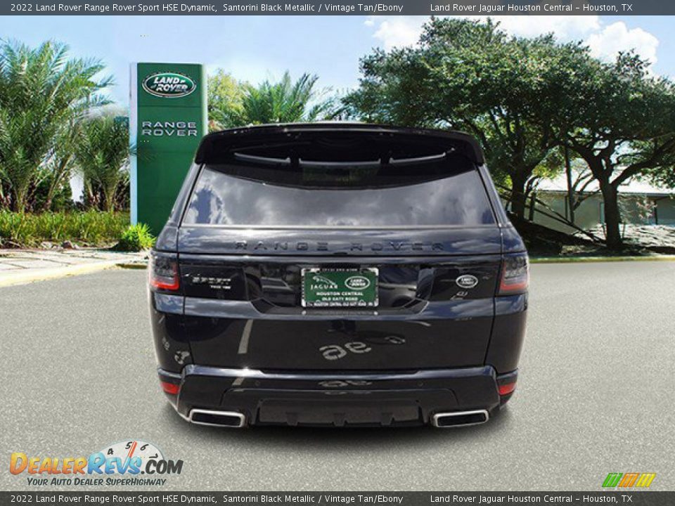 2022 Land Rover Range Rover Sport HSE Dynamic Santorini Black Metallic / Vintage Tan/Ebony Photo #7