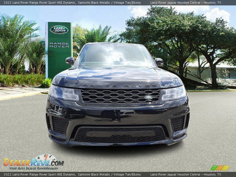 2022 Land Rover Range Rover Sport HSE Dynamic Santorini Black Metallic / Vintage Tan/Ebony Photo #8