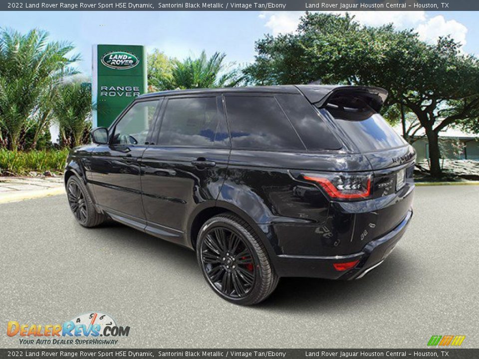 2022 Land Rover Range Rover Sport HSE Dynamic Santorini Black Metallic / Vintage Tan/Ebony Photo #10