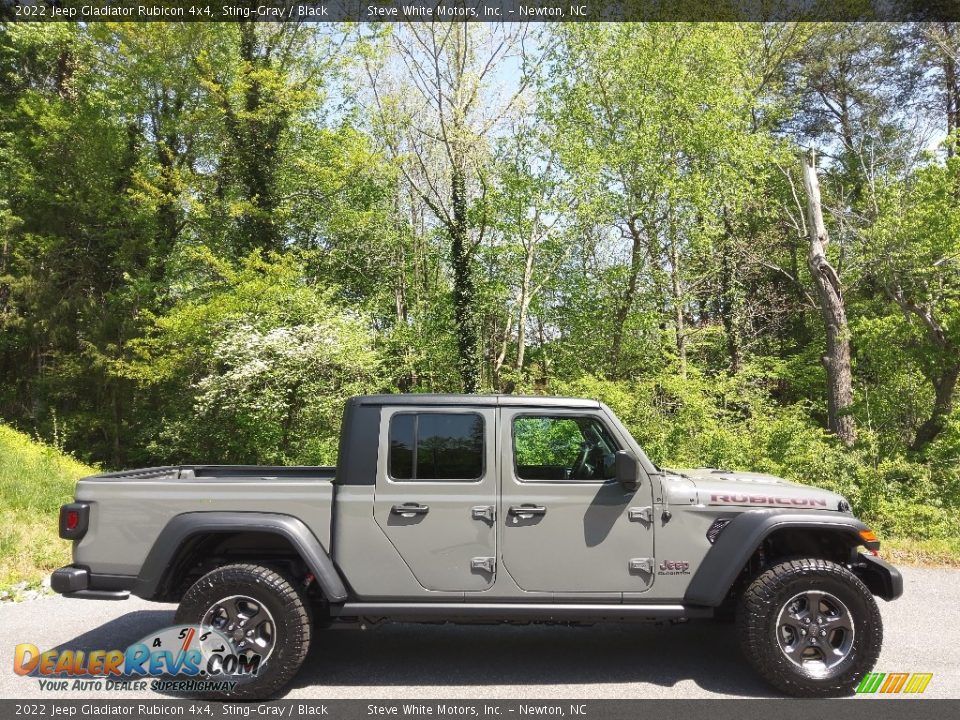 2022 Jeep Gladiator Rubicon 4x4 Sting-Gray / Black Photo #5