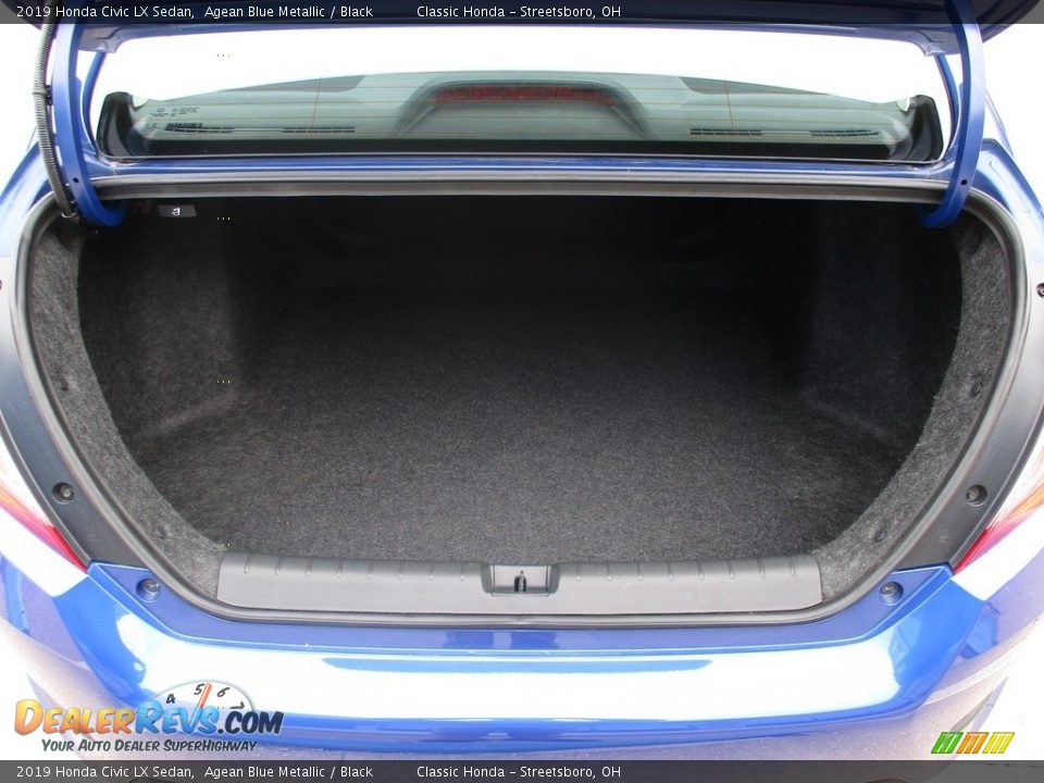 2019 Honda Civic LX Sedan Agean Blue Metallic / Black Photo #11