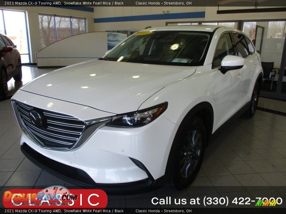 2021 Mazda CX-9 Touring AWD Snowflake White Pearl Mica / Black Photo #1