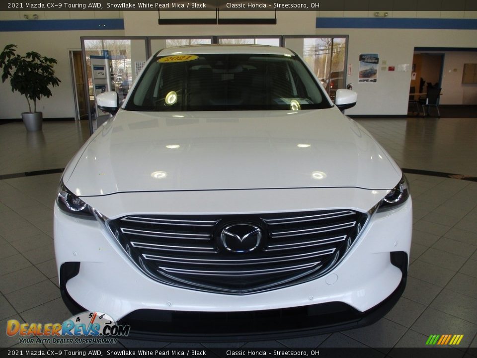 2021 Mazda CX-9 Touring AWD Snowflake White Pearl Mica / Black Photo #2