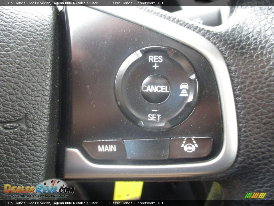 2019 Honda Civic LX Sedan Agean Blue Metallic / Black Photo #33