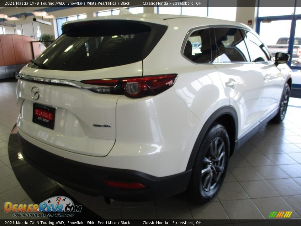 2021 Mazda CX-9 Touring AWD Snowflake White Pearl Mica / Black Photo #7