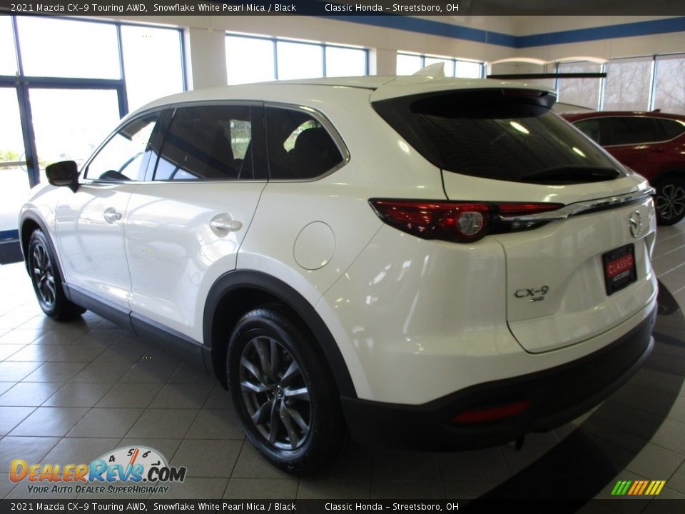 2021 Mazda CX-9 Touring AWD Snowflake White Pearl Mica / Black Photo #9