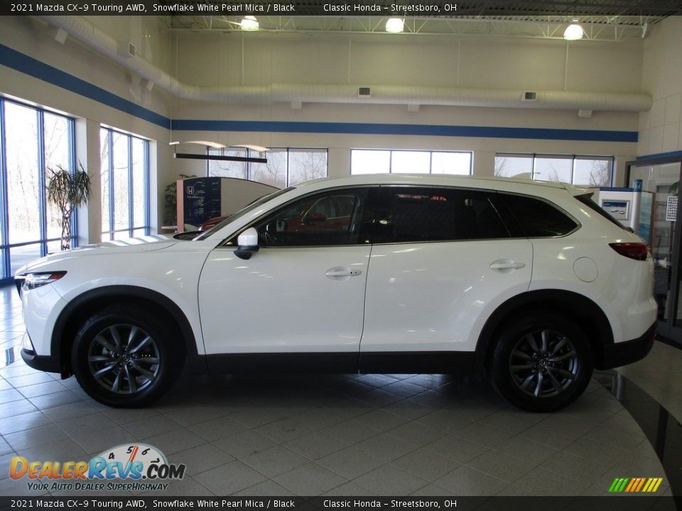 2021 Mazda CX-9 Touring AWD Snowflake White Pearl Mica / Black Photo #10
