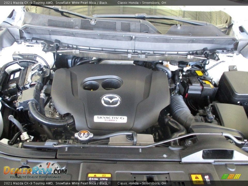 2021 Mazda CX-9 Touring AWD Snowflake White Pearl Mica / Black Photo #13