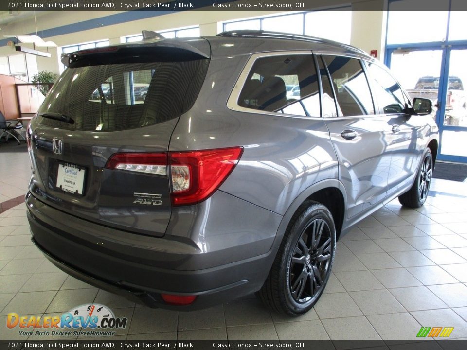 2021 Honda Pilot Special Edition AWD Crystal Black Pearl / Black Photo #7