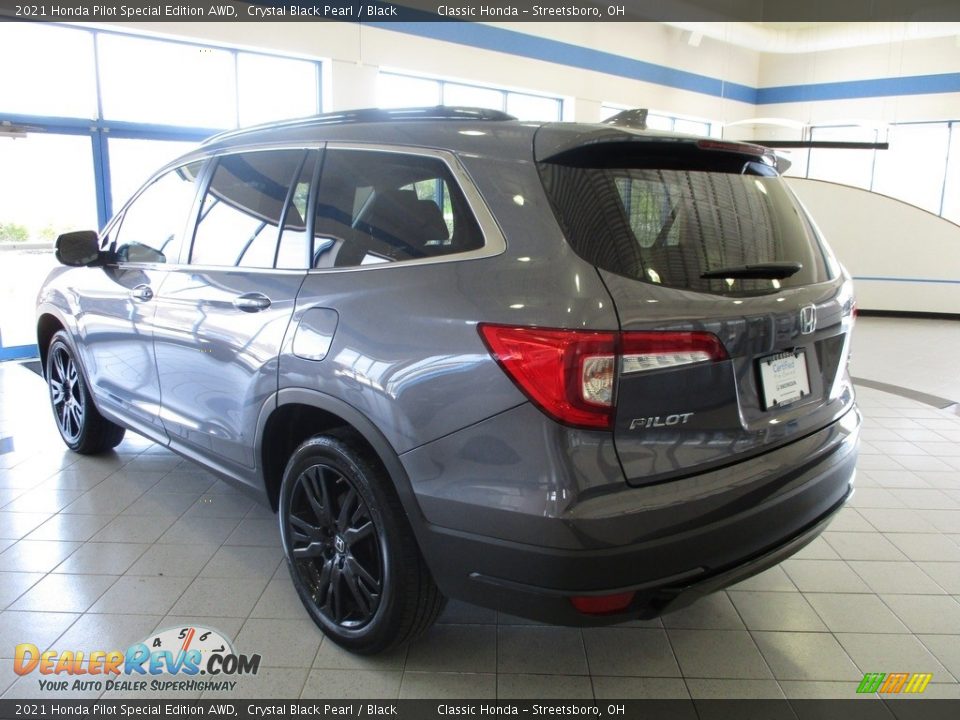 2021 Honda Pilot Special Edition AWD Crystal Black Pearl / Black Photo #9