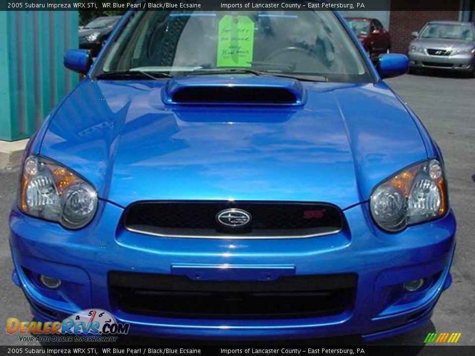 2005 Subaru Impreza WRX STi WR Blue Pearl / Black/Blue Ecsaine Photo #2