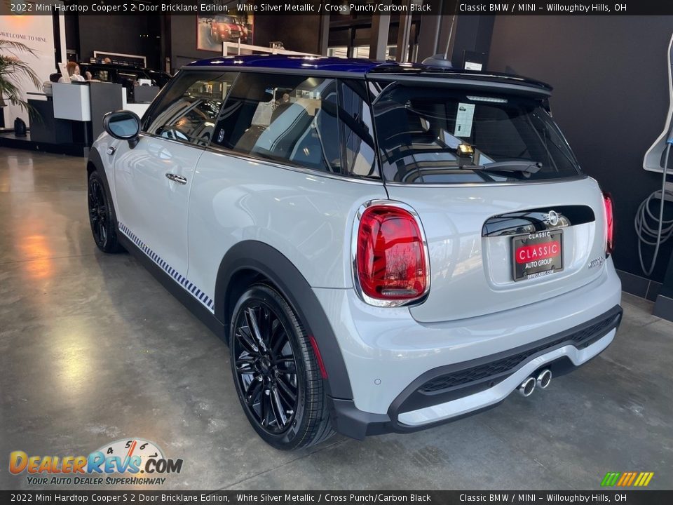 2022 Mini Hardtop Cooper S 2 Door Bricklane Edition White Silver Metallic / Cross Punch/Carbon Black Photo #2