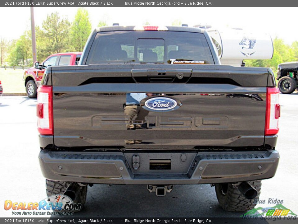 2021 Ford F150 Lariat SuperCrew 4x4 Agate Black / Black Photo #4