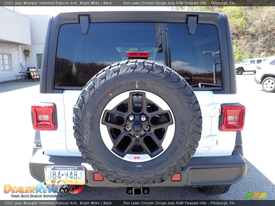 2022 Jeep Wrangler Unlimited Rubicon 4x4 Bright White / Black Photo #4