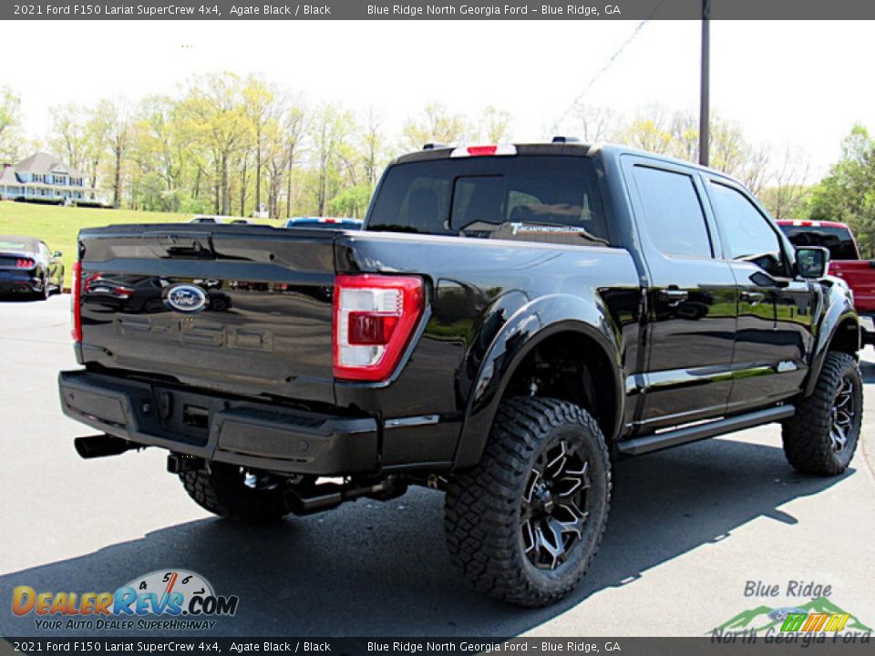 2021 Ford F150 Lariat SuperCrew 4x4 Agate Black / Black Photo #5