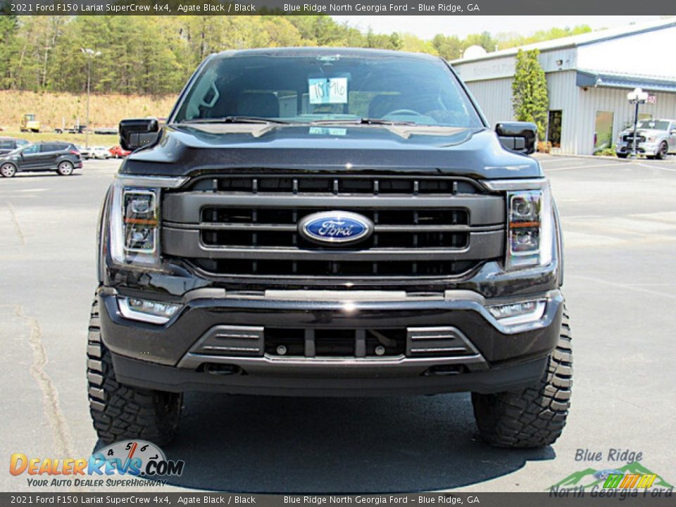 2021 Ford F150 Lariat SuperCrew 4x4 Agate Black / Black Photo #8