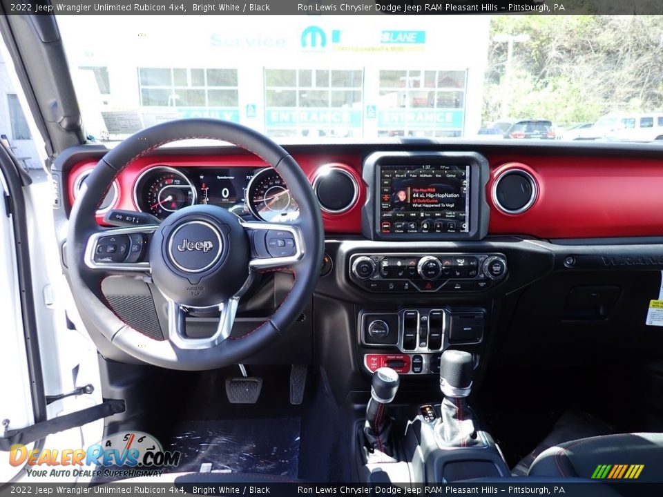 2022 Jeep Wrangler Unlimited Rubicon 4x4 Bright White / Black Photo #13